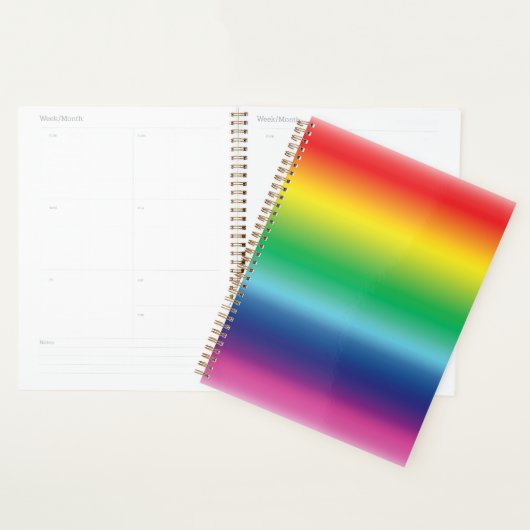 Stolze Regenbogen-Schwulenflaggenfarben lgbt moder Planer (Anzeige)