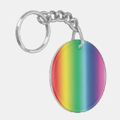 Stolze Regenbogenfarben - Acrylfarbstoff-Schlüssel Schlüsselanhänger (Vorderseite links)