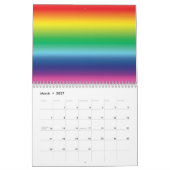 Stolze Regenbogenfarben Gays-lgbt-Fahne cool Kalender (Mär 2027)
