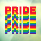 Stolze Regenbogenfarben lgbt lgbtq Retro coole ben Fensteraufkleber (Blatt 3)