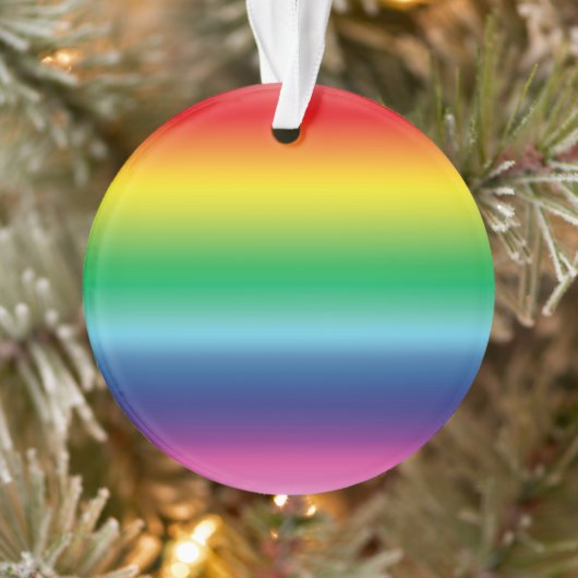 Stolze Regenbogenfarben lgbtq Gay Fahne Weihnachte Ornament (Baum)