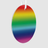 Stolze Regenbogenfarben lgbtq Gay Fahne Weihnachte Ornament (Vorderseite)