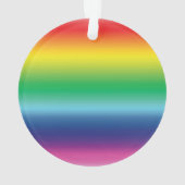 Stolze Regenbogenfarben lgbtq Gay Fahne Weihnachte Ornament (Rückseite)