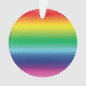 Stolze Regenbogenfarben lgbtq Gay Fahne Weihnachte Ornament (Vorderseite)