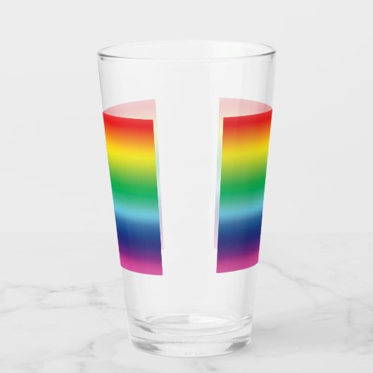 Stolze Regenbogenfarben lgbtq lgbt Gay Fahne frei Glas (Links)