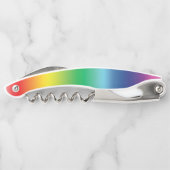 Stolze Regenbogenfarben lgbtq lgbt Gay Flag Muster Kellnermesser (Rückseite)