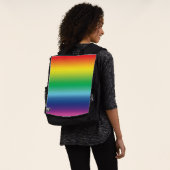Stolze Regenbogenfarben lgbtq lgbt Gay Flag Muster Rucksack (Ausgewaschen)