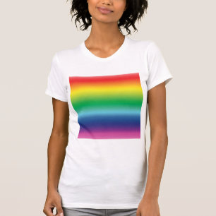 Stolze Regenbogenfarben lgbtq lgbt Gay Flag Muster T-Shirt