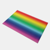 Stolze Regenbogenfarben lgbtq lgbt Gay Flagge Fußmatte (Schrägansicht)