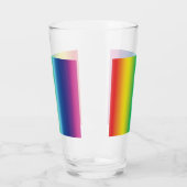 Stolze Regenbogenfarben lgbtq lgbt que klar Glas (Links)