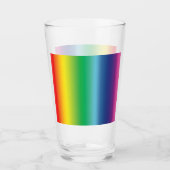 Stolze Regenbogenfarben lgbtq lgbt que klar Glas (Vorderseite)