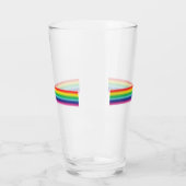 Stolze Regenbogenfarben lgbtq Schwulenflagge - Glas (Links)