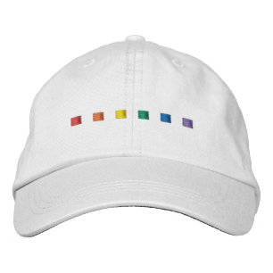 Stolze Regenbogenfarben lgbtq schwulenflagge minim Bestickte Baseballkappe