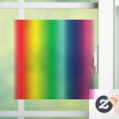 Stolze Regenbogenfarben Muster Gay Flag Fensteraufkleber (Zuhause)