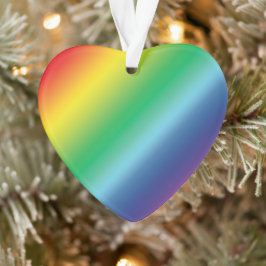 Stolze Regenbogenfarben Muster lgbtq Weihnachten Ornament