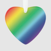 Stolze Regenbogenfarben Muster lgbtq Weihnachten Ornament (Vorderseite)