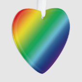 Stolze Regenbogenfarben Muster lgbtq Weihnachten Ornament (Vorderseite)