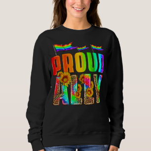 Stolze Regenbogenflagge Herz Lgbtq Gay und Lesbia Sweatshirt