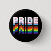 Stolze Regenbogeninklusive Diversity lgbtq Typogra Button (Vorderseite)