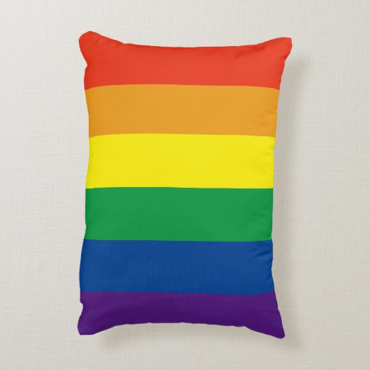 Stolze Regenbogenkissen Dekokissen (Rückseite(Vertikal))