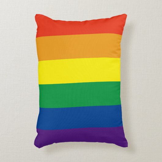 Stolze Regenbogenkissen Dekokissen (Vorderseite(Vertikal))
