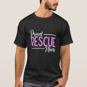 stolze Rettungs-Mama Paws Hund und Katze Eltern-Ma T-Shirt