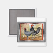 Stolze Rooster Magnet (Vorderseite/Rückseite)