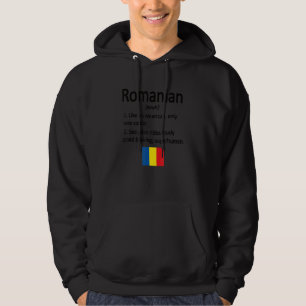 Stolze rumänische Definition Rumänien Flagge Rumän Hoodie