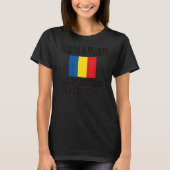Stolze rumänische Flagge Rumänien Geboren rumänisc T-Shirt (Vorderseite)