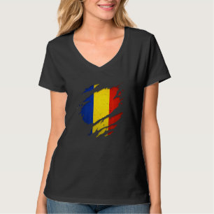 Stolze rumänische Tornschlucht - Rumänische Flagge T-Shirt