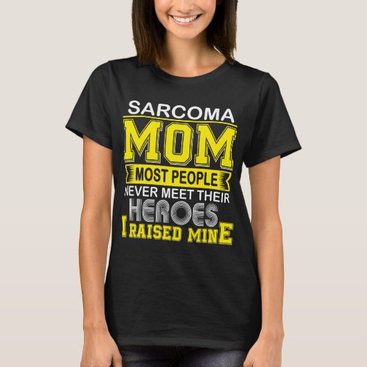 Stolze Sarcoma Mama I meine T-Shirt (Vorderseite)