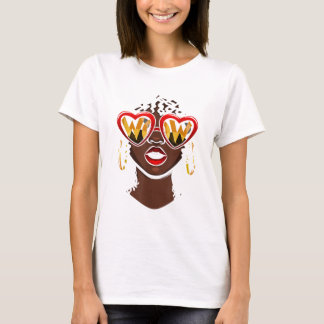 Stolze schwarze Afrikanerin Afro Black Hist T-Shirt