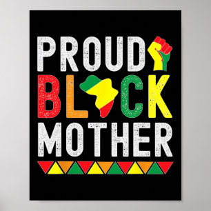 Stolze schwarze Mutter Schwarze Geschichte Monat F Poster