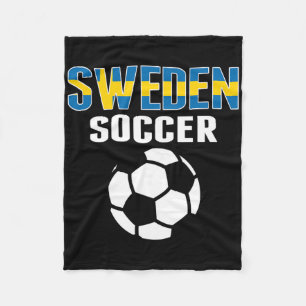 Stolze Schweden Fußball Fans Trikot - Unterstützen Fleecedecke
