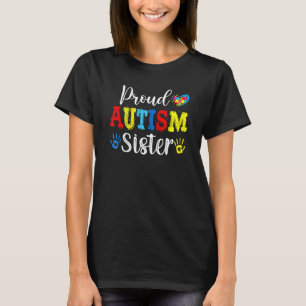 Stolze Schwester Autism Awareness Tees Frauen Mädc