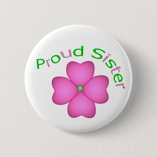 Stolze Schwester Button (Vorderseite)