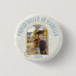 Stolze Schwester des Absolventen Moderne individue Button