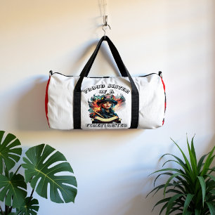 Stolze Schwester Ein Feuerwehrheld Duffle Bag