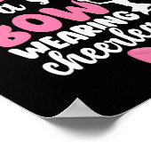 Stolze Schwester einer Cheerleader-Schwester Cheer Poster (Ecke)