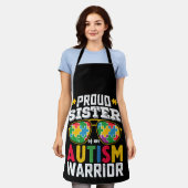 Stolze Schwester einer Familie des Autismus Kriege Schürze (Getragen)