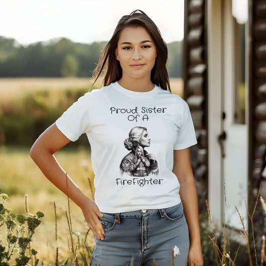 Stolze Schwester einer FeuerKämpfer Folge w T-Shirt