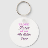 Stolze Schwester einer Luftkabine Crew Schlüsselanhänger (Vorderseite)