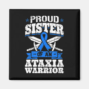 Stolze Schwester eines Ataxia Krieger Sensibilisie Magnet