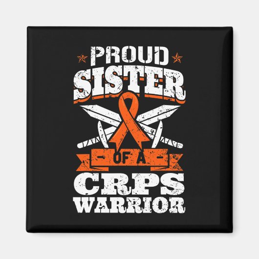 Stolze Schwester eines Crps-Krieger Rsd-Bewusstsei Magnet (Vorne)