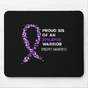 Stolze Schwester eines Epilepsie-Kriegers Epilepsi Mousepad
