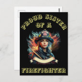 Stolze Schwester eines FeuersKämpfe Fantasie W Postkarte (Vorne/Hinten)