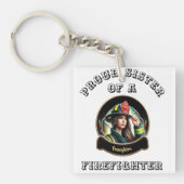 Stolze Schwester eines FeuersKämpfe Fantasie W Schlüsselanhänger (Vorderseite)