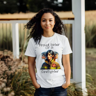 Stolze Schwester eines Feuerwehrkopfes bestimmt Au T-Shirt