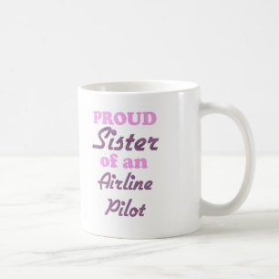 Stolze Schwester eines Fluglinien-Piloten Kaffeetasse