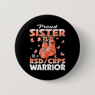 Stolze Schwester eines Rsd Crps Krieger Bewusstsei Button